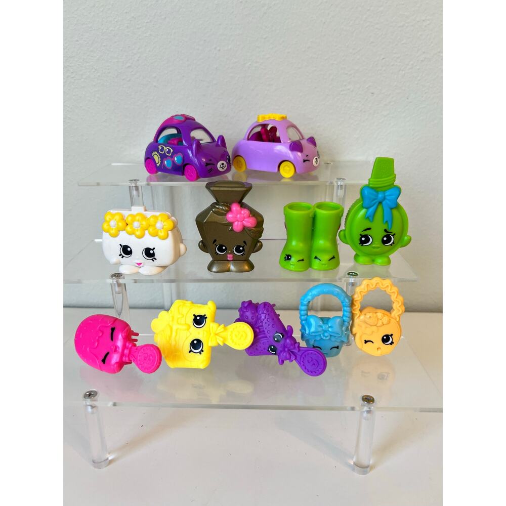 Shopkins Cars, Brushes, Purse and McDonalds Happy Meal Toy Lot